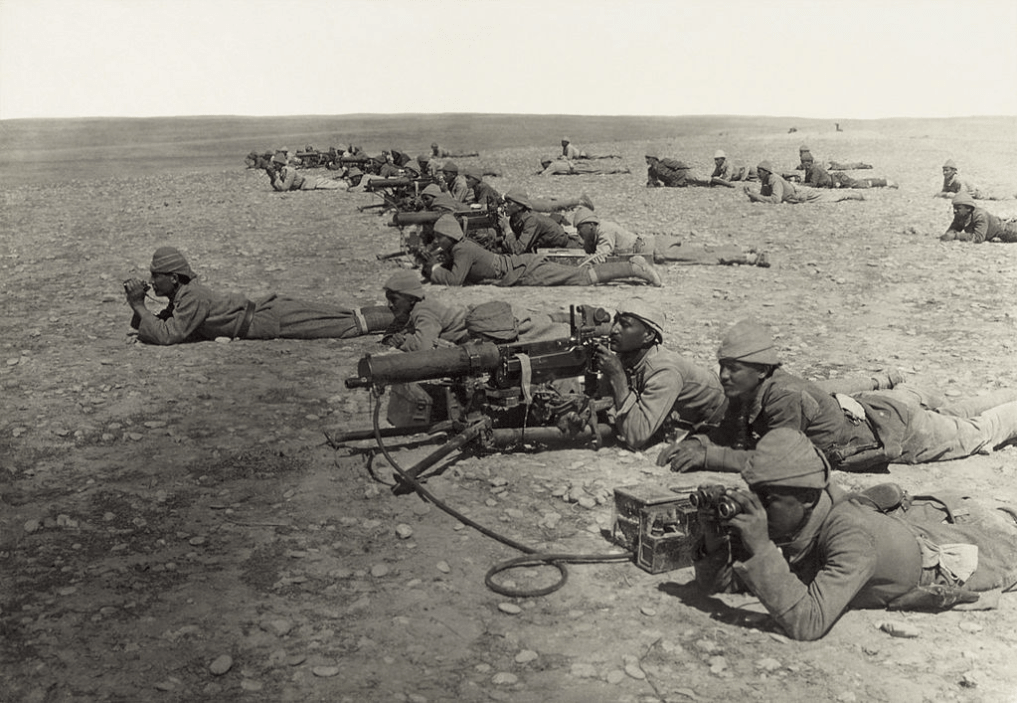 Varkonian troops rally in Gabon. (Commons)